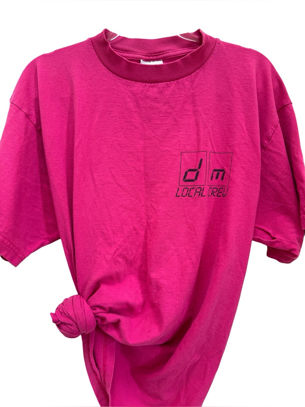 Depeche Mode The Singles Tour Local Crew T-Shirt XL Hot Pink Security Visibility